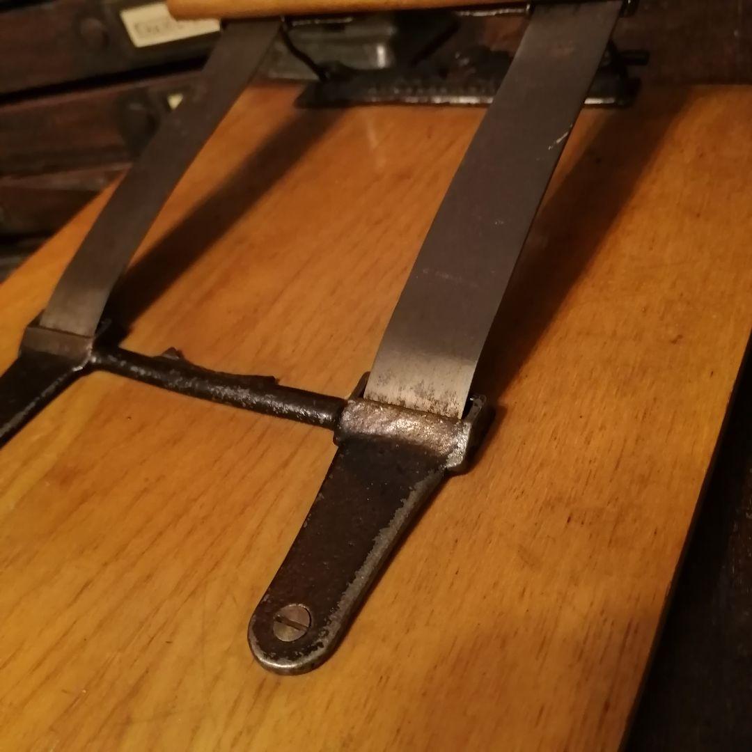 米国アンティーク木製バネ式クリップボード バインダー☆メッセージボード カード