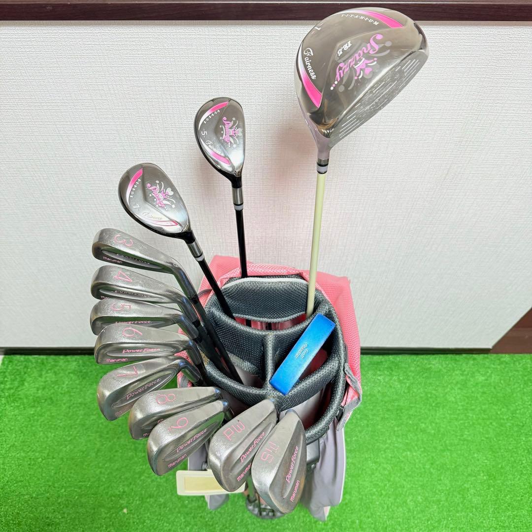 Snazzy レディースゴルフクラブセット 13本 キャディバッグ付