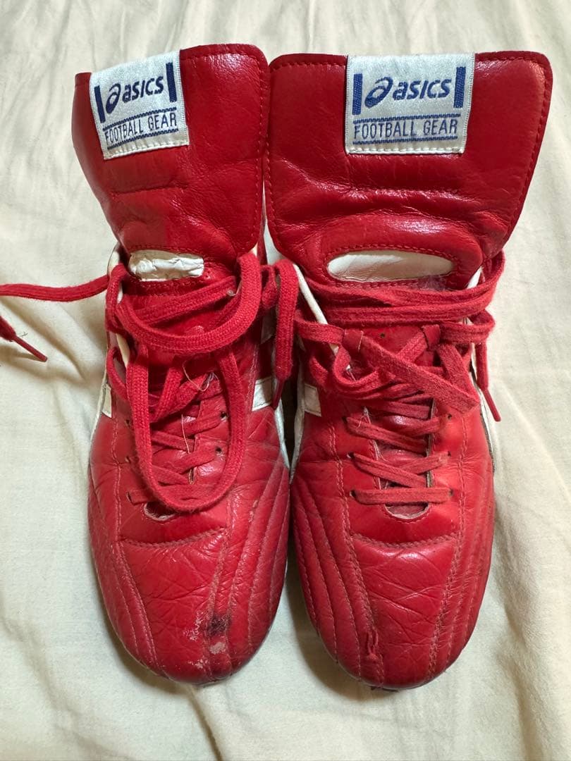 アシックス インジェクター2002 赤 25.0cm サッカースパイク