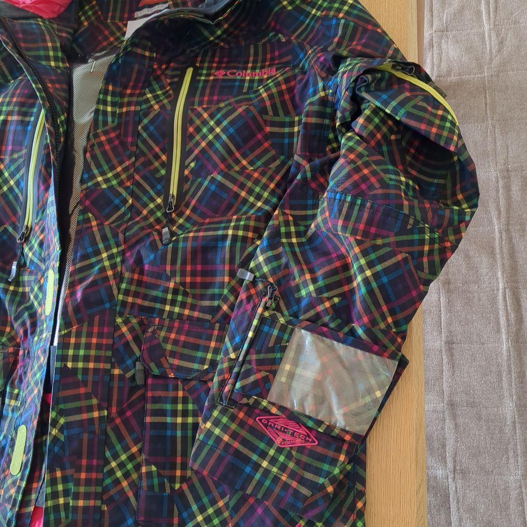 Columbia OMNI-TECH 防水ジャケット Lサイズ チェック柄