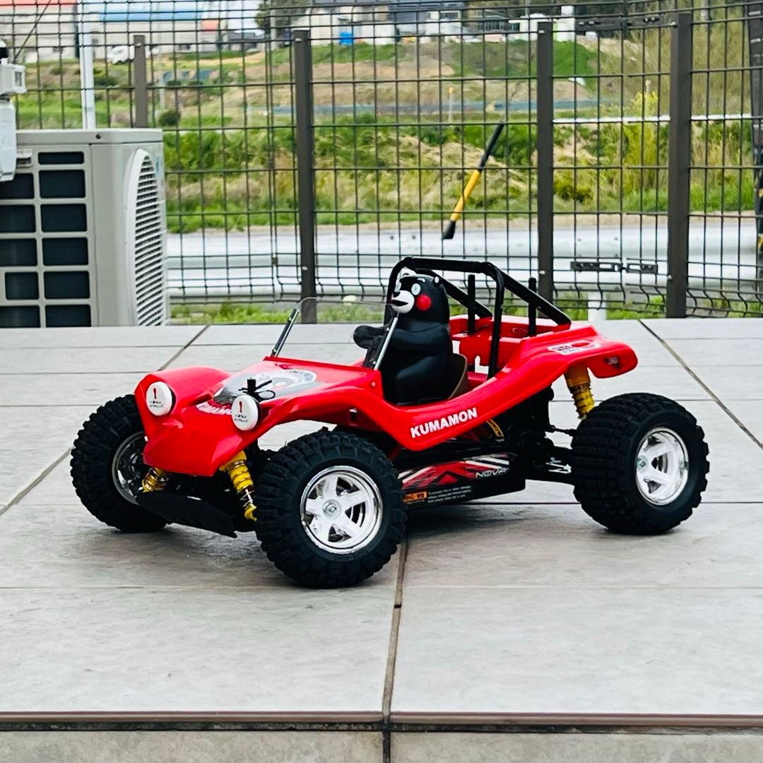 ラジコン　くまモンバギー4WD TT02B メカレス車体ボディー　540モーター