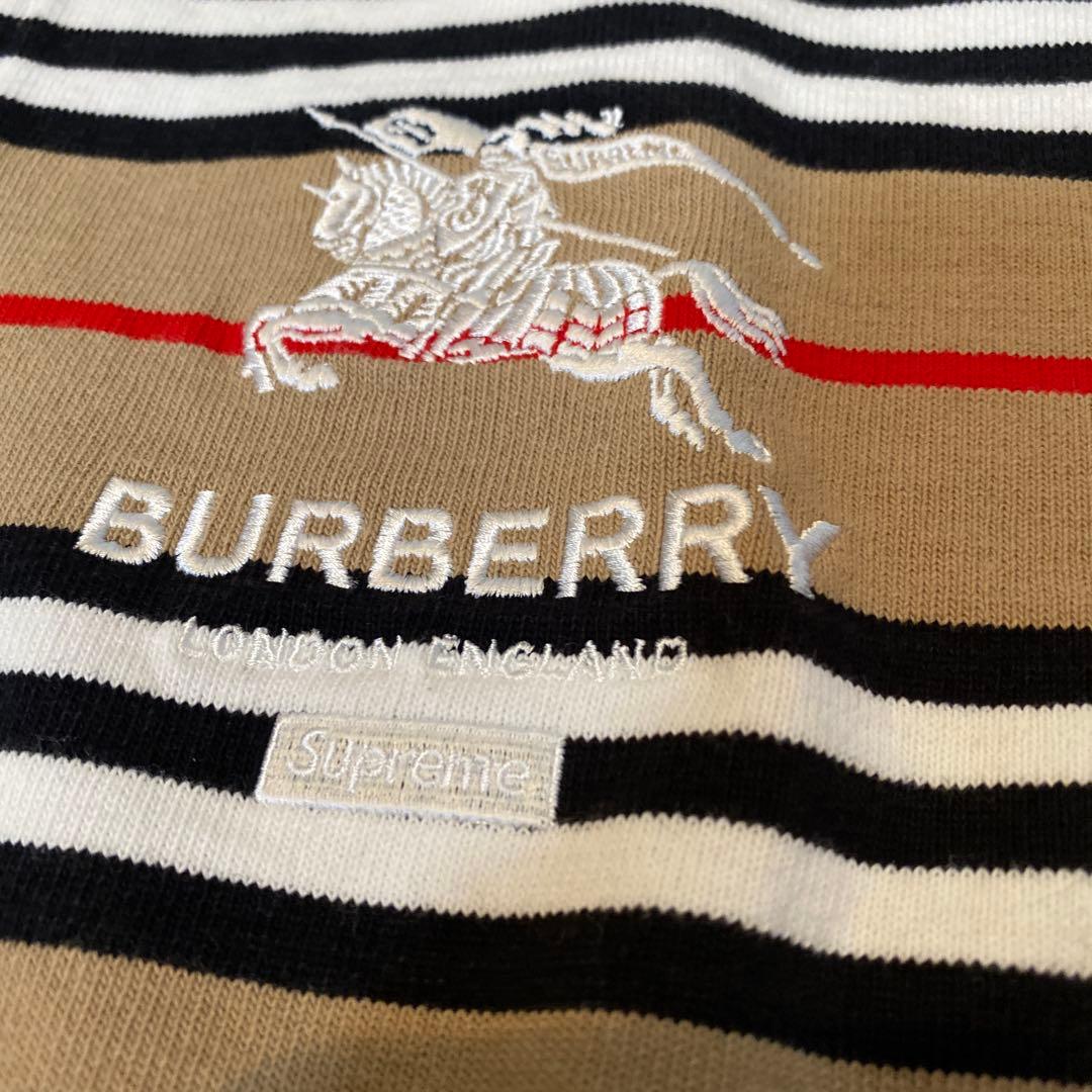 ⚠️超極少品⚠️ Supreme Burberry Rugby