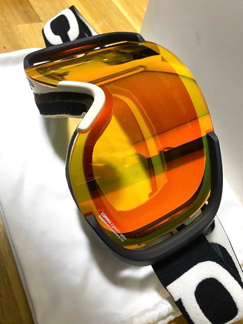 POC ポックゴーグルCORNEA コーニャ ブラックフレーム オレンジミラー