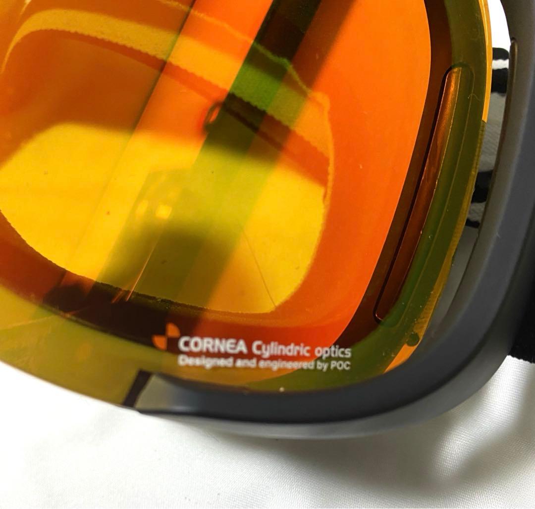POC ポックゴーグルCORNEA コーニャ ブラックフレーム オレンジミラー