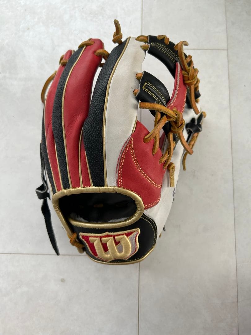 Wilson SELECT 軟式野球グローブ 赤黒