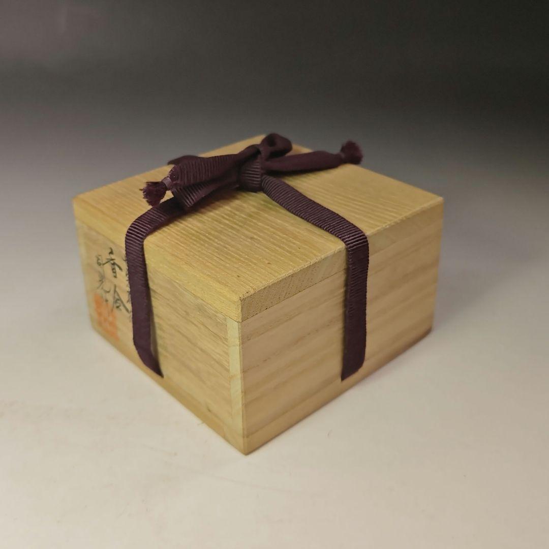 イ729 香合『細川司光作』『七宝蒔絵　丸香合　共箱』漆塗　茶道具