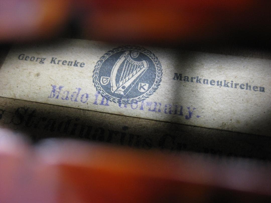 【良彩アンティーク】  Krenke c.1920 バイオリン 4/4