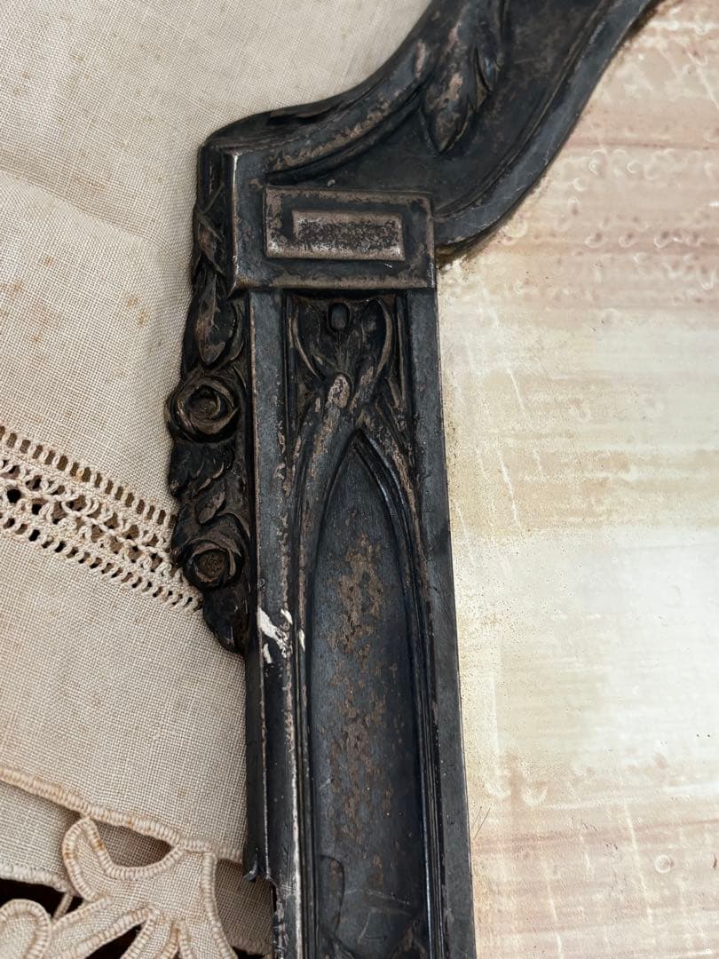 フランス　蚤の市　鏡　ブロカント