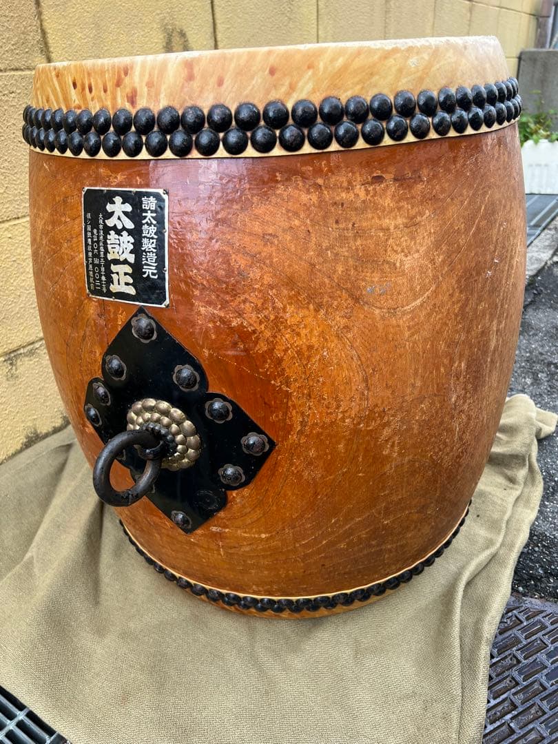 長調和太鼓１尺6寸　太鼓正 欅まだまだ現役