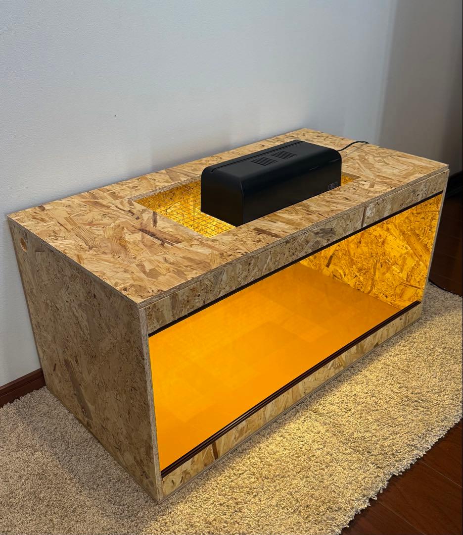 Yuk　 木製ケージ　90×45×45 サイズオーダー　爬虫類　小動物