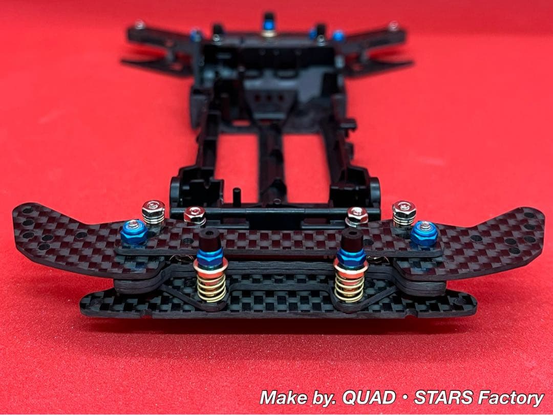 【ミニ四駆・VZ用】2軸ATピボットバンパー＋1軸アンカー＋軽量加工シャーシ