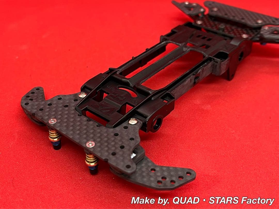 【ミニ四駆・VZ用】2軸ATピボットバンパー＋1軸アンカー＋軽量加工シャーシ