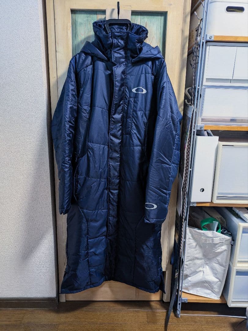OAKLEY フード付きベンチコート MEDIUM ネイビー