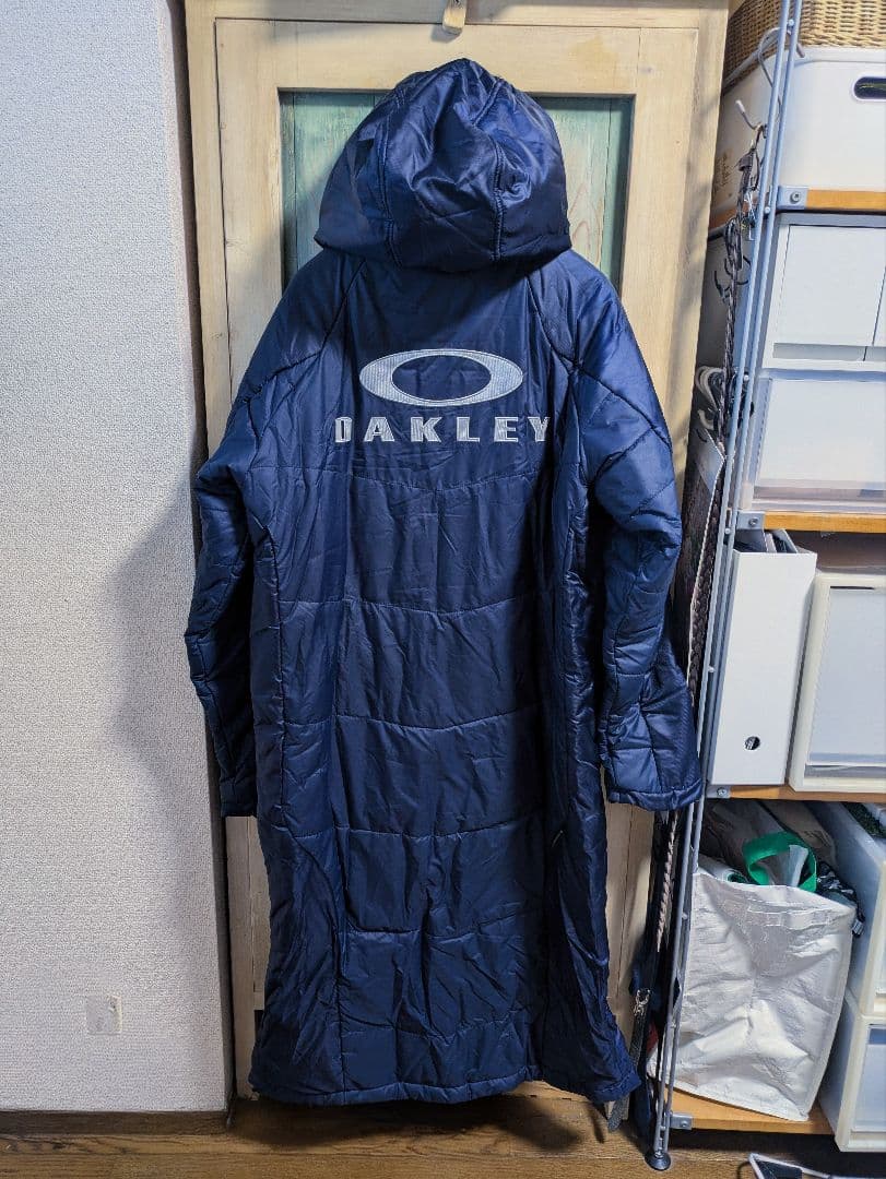 OAKLEY フード付きベンチコート MEDIUM ネイビー