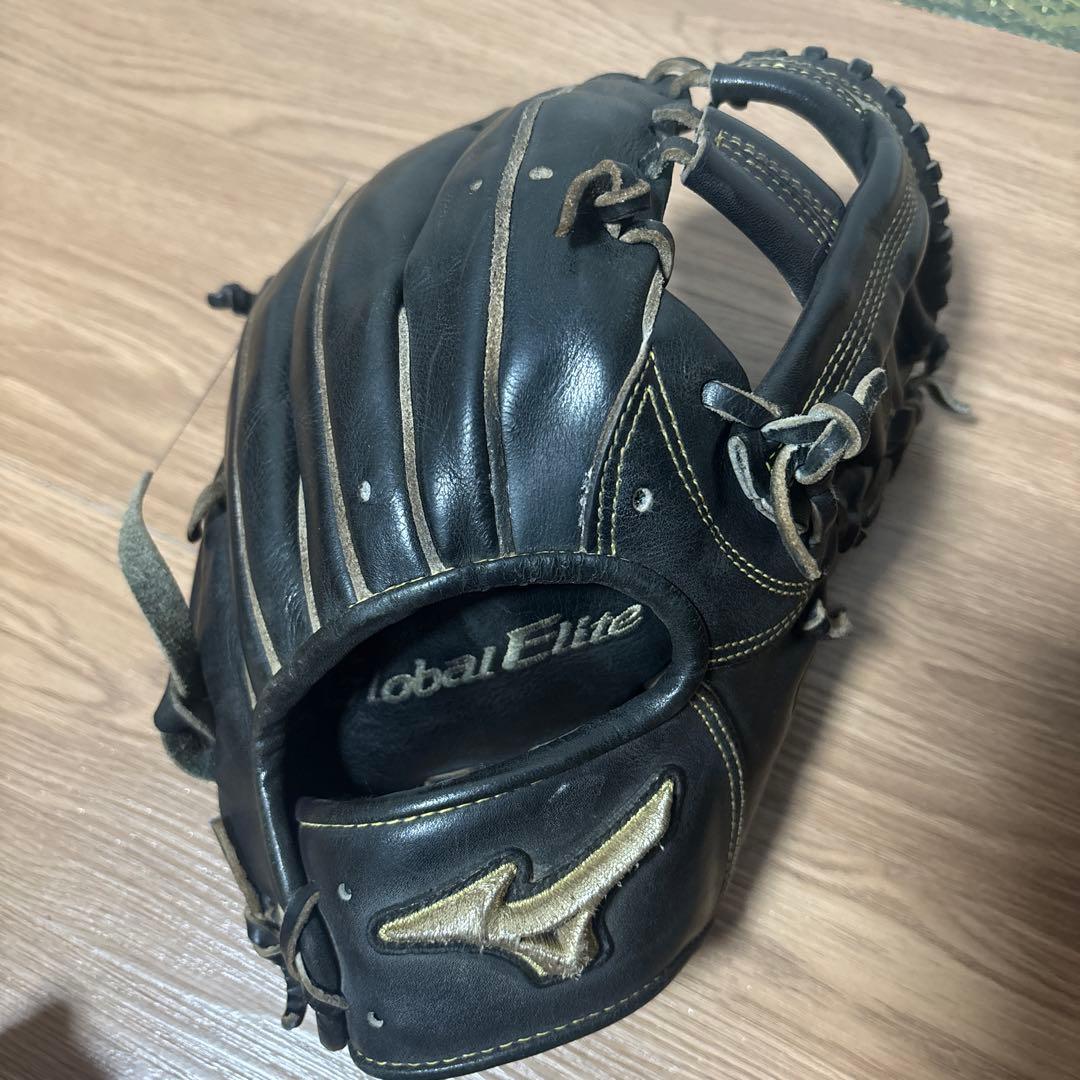 ミズノ　グローバルエリート硬式　内野グローブ 黒 最終値下げ　本日消します