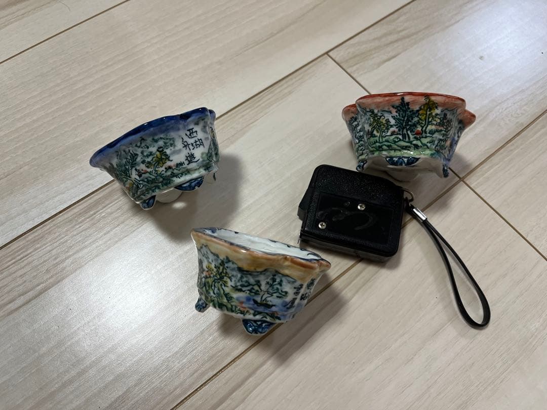 陶翠鉢　盆栽鉢　3点セット①