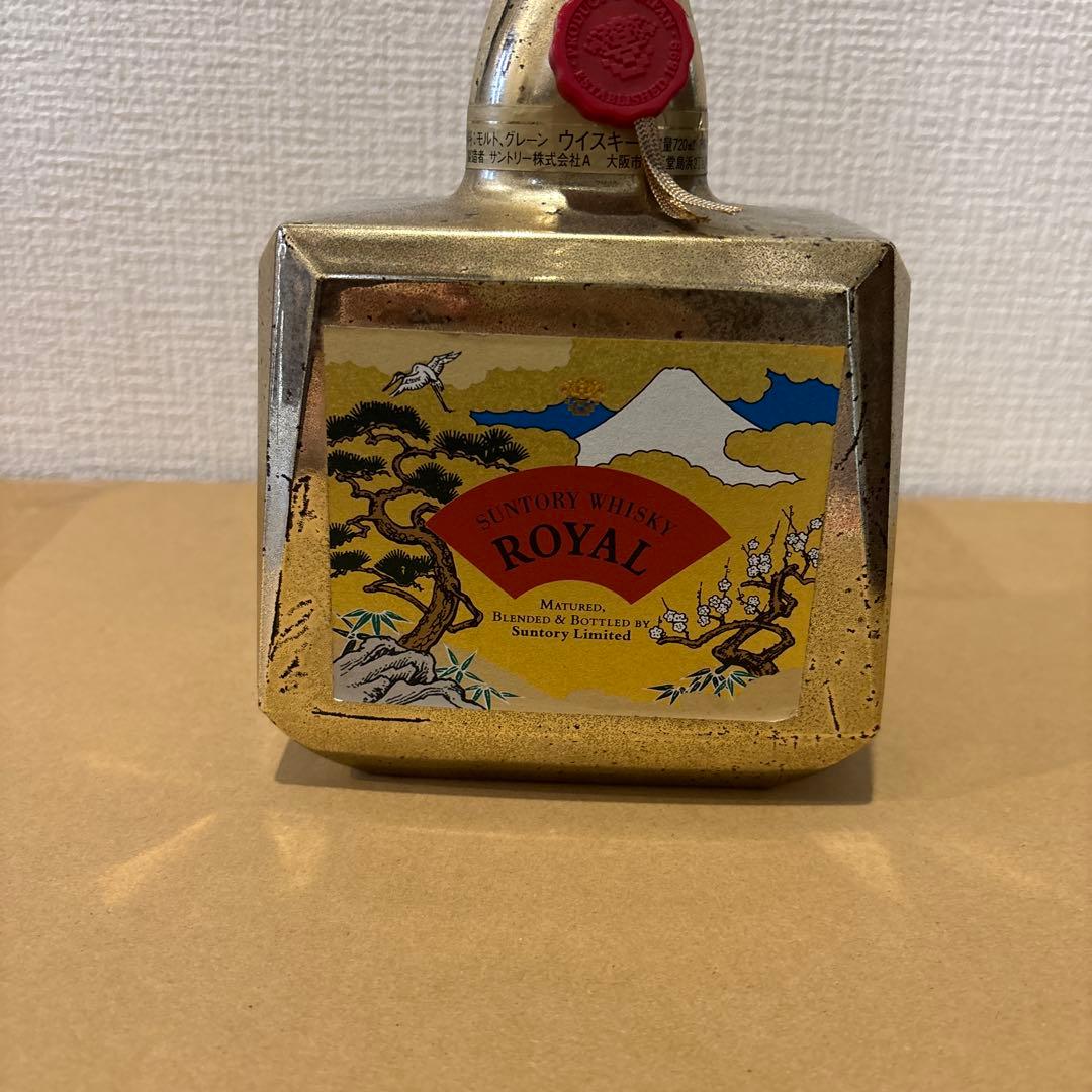 サントリー ウイスキー ローヤル ゴールドボトル 富士山 松竹梅鶴 未開封