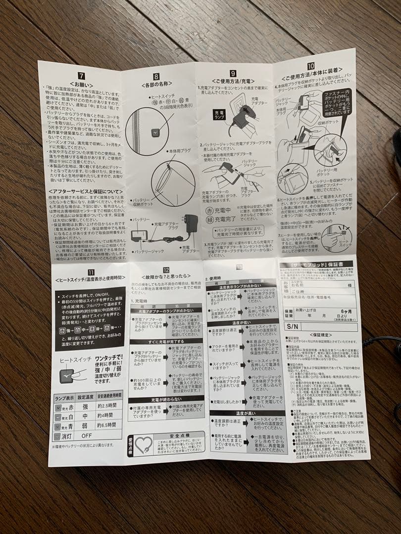 ミズノ スキーウェアセット ヒーター付 上位モデル 1/2 ジャケット画像