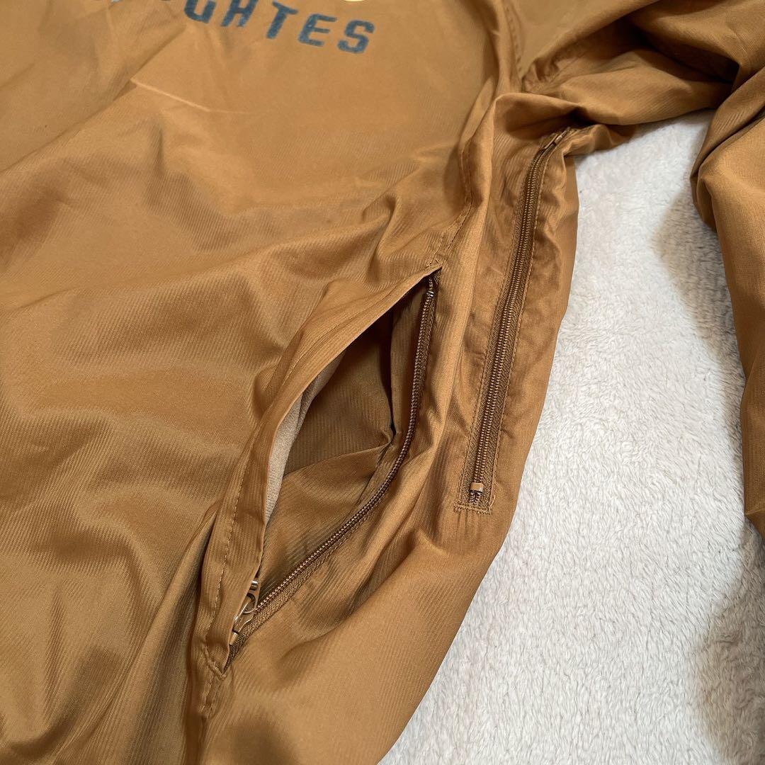 美品　パーリーゲイツ　蓄熱裏地　ナイロン　スニード　ロゴ　キャメル　ベージュ　L