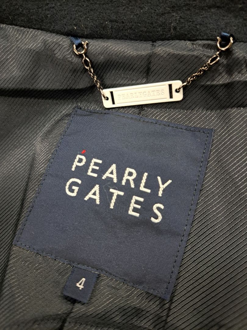 【美品】パーリーゲイツ PEARLY GATES コート Pコート ネイビー