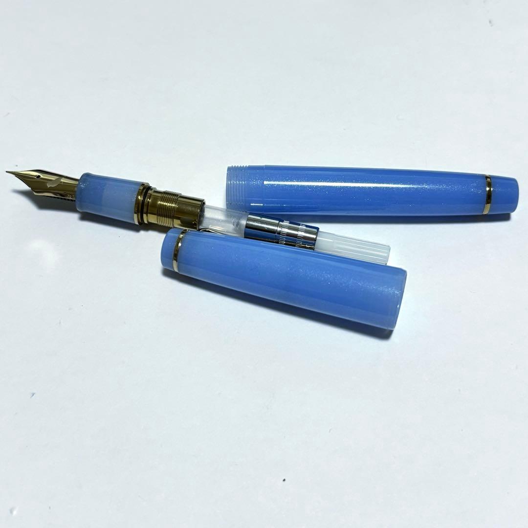 TAG STATIONERY 京の音｜薄瑠璃万年筆F 21金