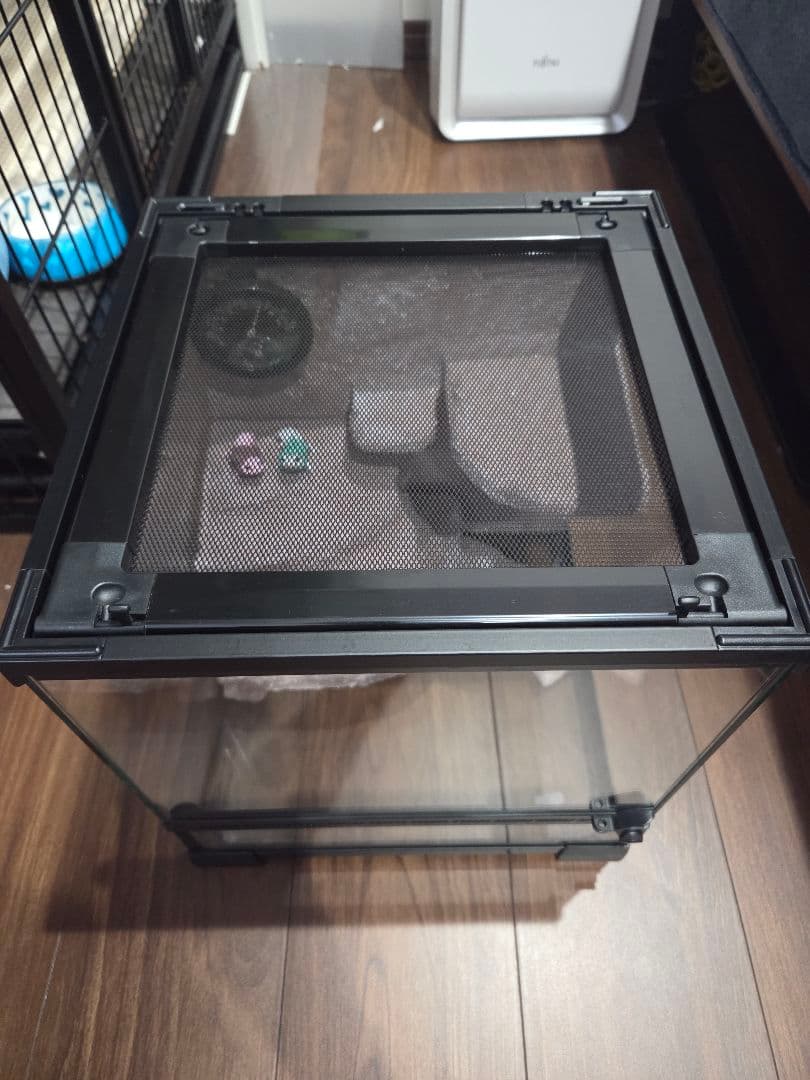 爬虫類ケージセット 30×30×30 レオパ ニシアフ レイアウト