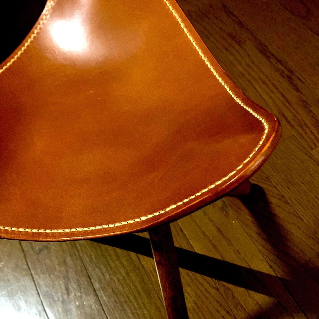 【焚き火チェア】エイジングヌメ basta_redskapet ブラウン