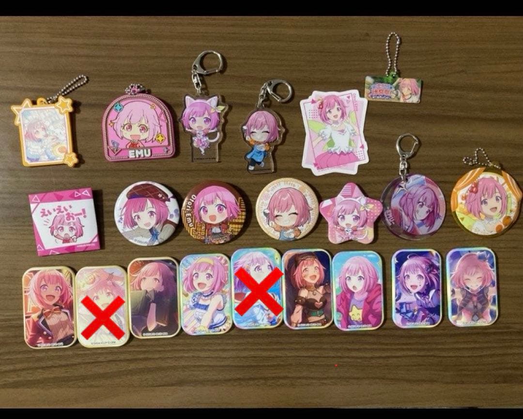 鳳えむ　グッズセット タペストリー　ポストカード　缶バッジ　アクスタ