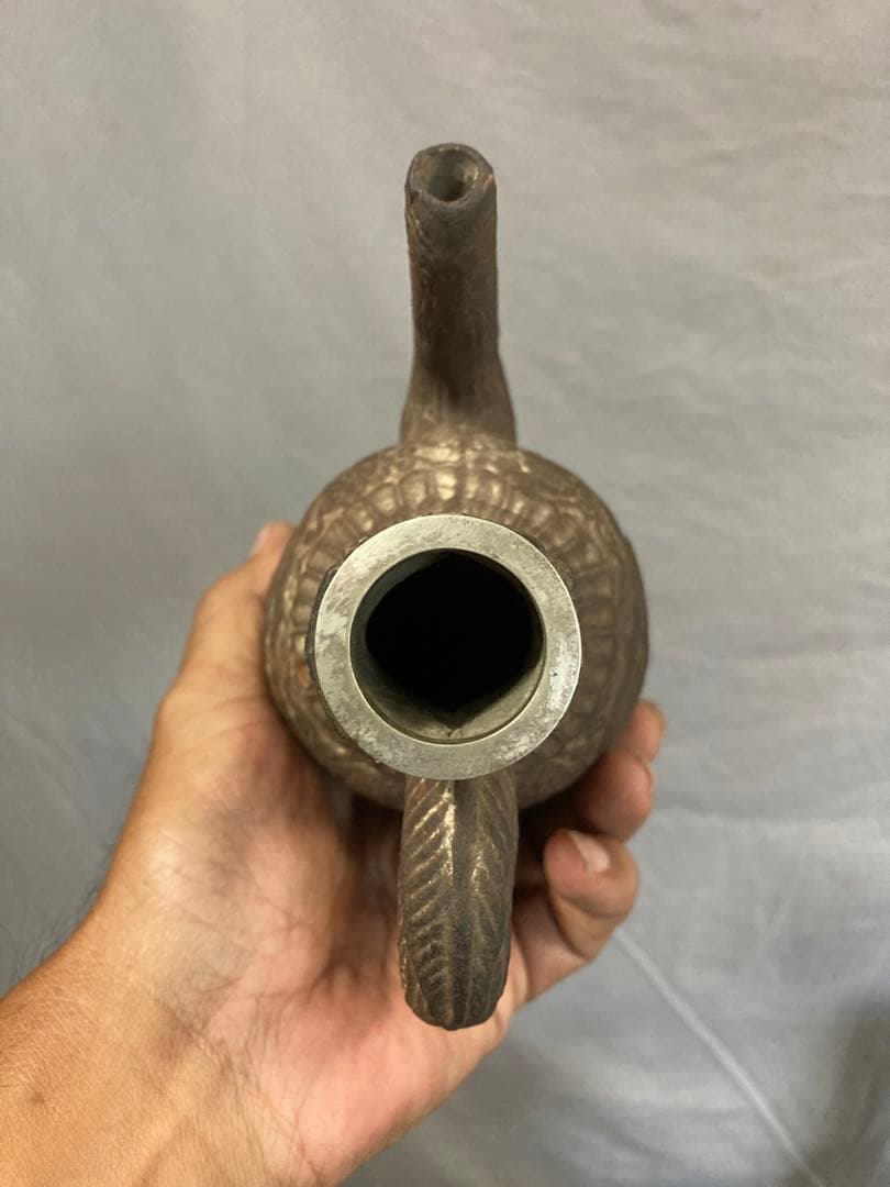 古琉球 水柱 覆輪直し 箱付き やちむん 壺屋 壷屋