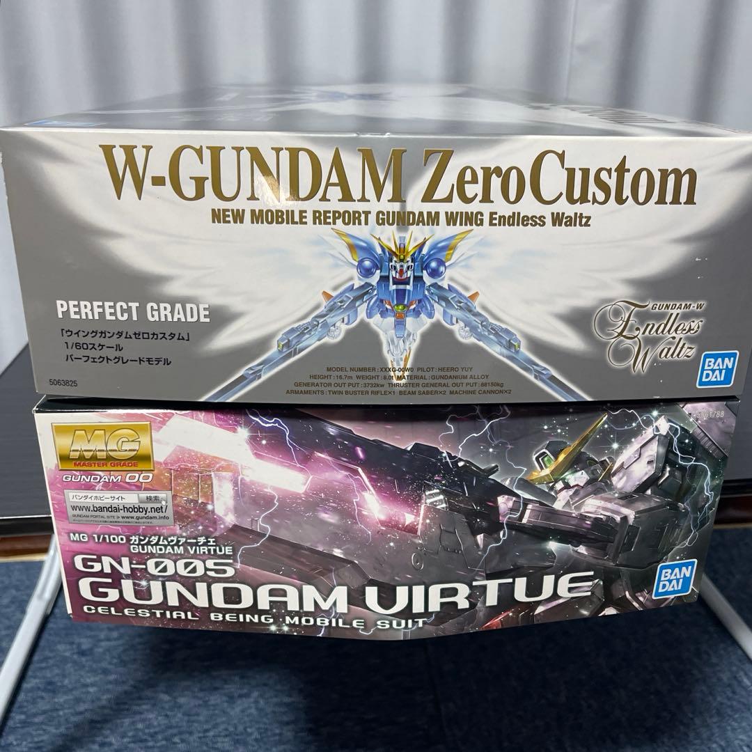 PG 1/60 ウイングガンダムゼロカスタムMG 1/100 ガンダムヴァーチェ