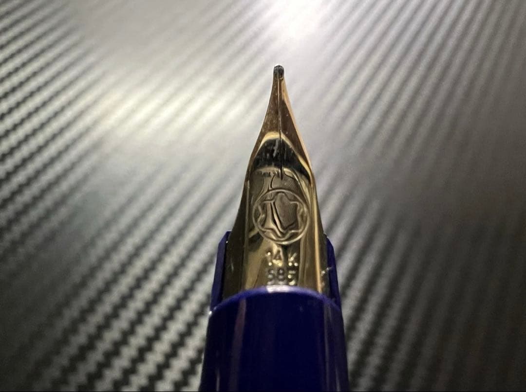 美品 モンブラン ジェネレーション 万年筆 ネイビー M