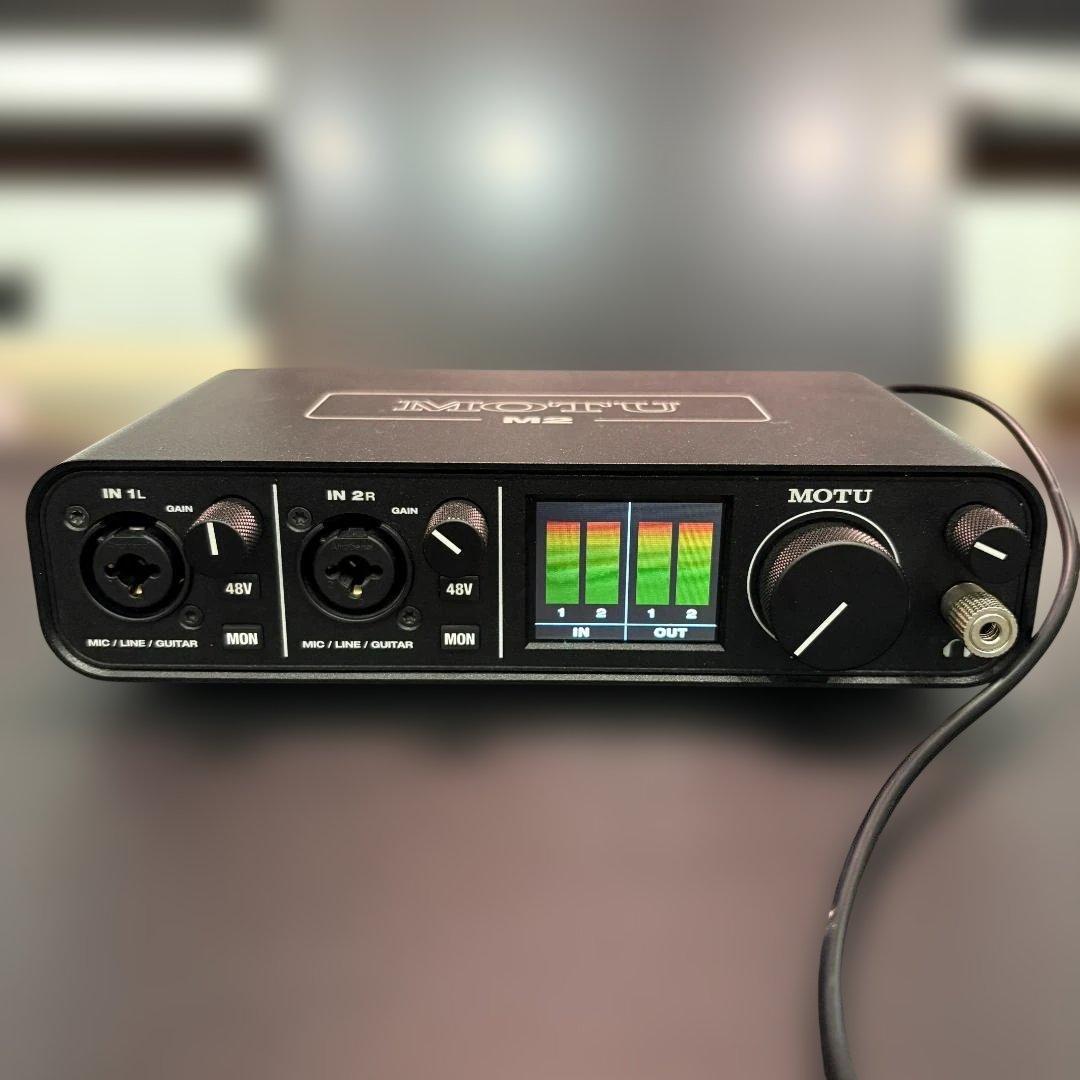 MOTU M2 USBオーディオインターフェース 2in/2out 動作良好