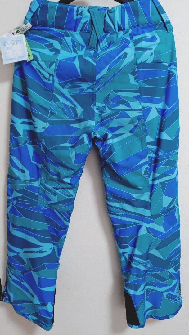 DESCENTE グリーン/ブルー スキーウェア/パンツセット ユニセックス S
