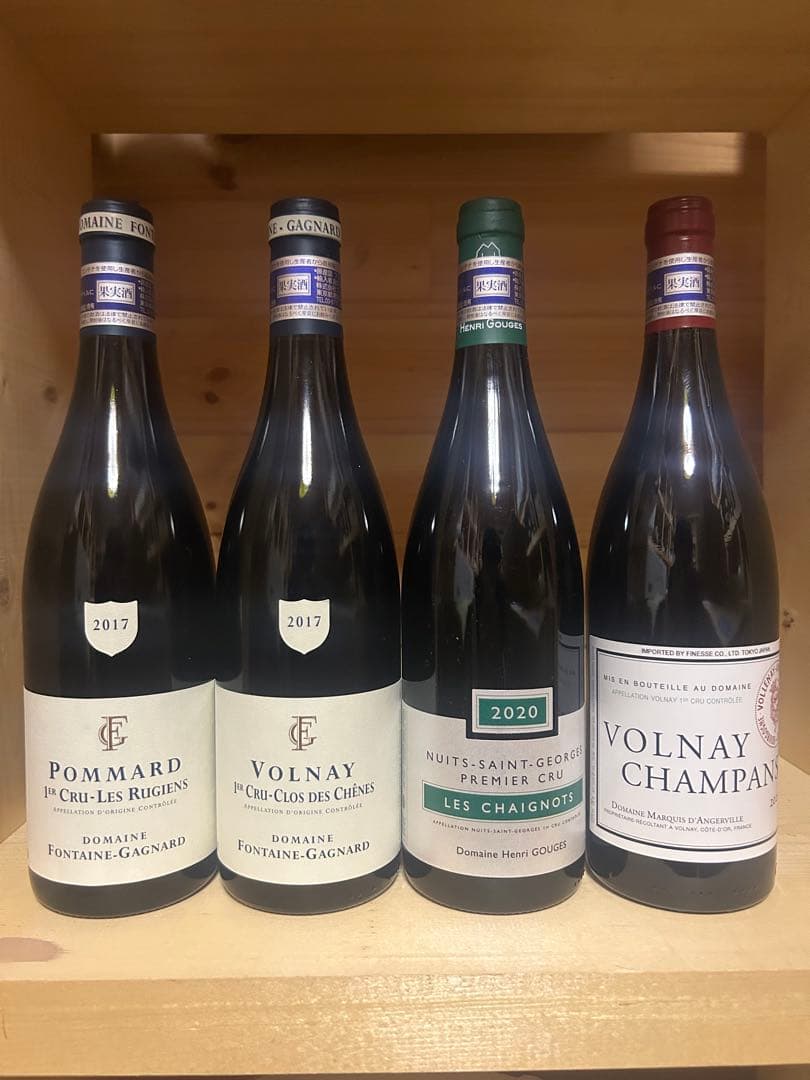 ブルゴーニュ　赤ワイン4本セット　クール便込み