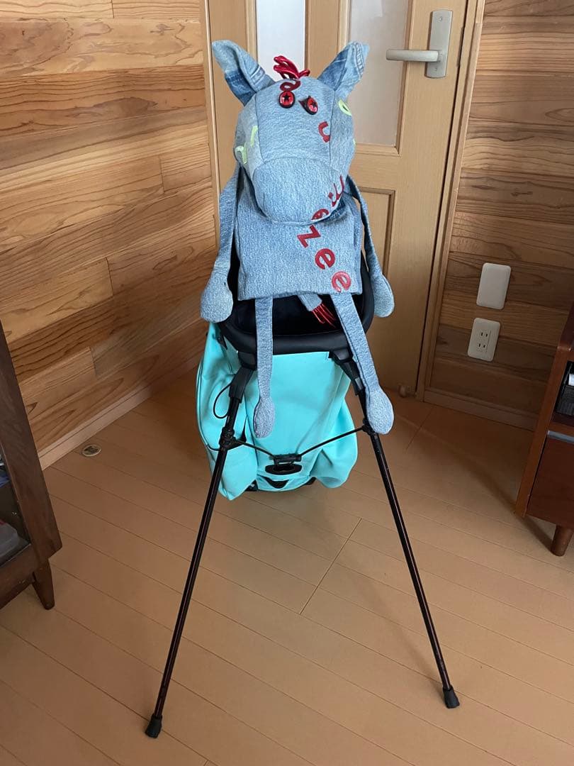 monzee キャディバッグ ターコイズ ヘッドカバー モンジー