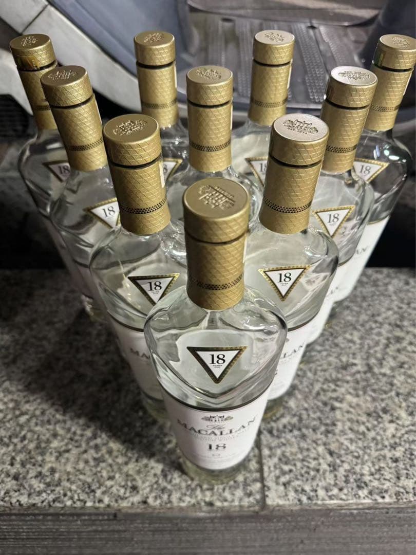 MACALLAN 18年 700ml 複数10本空瓶