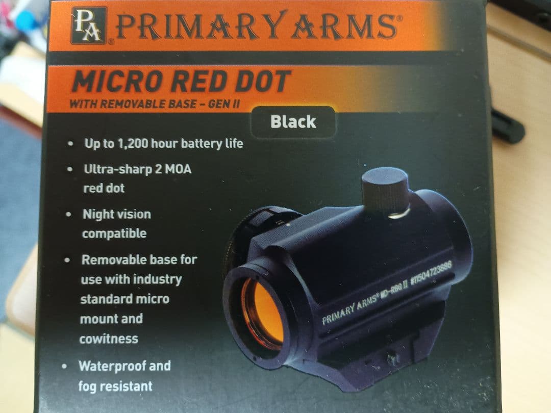 【実物】PRIMARY ARMS MICRO RED DOT《美品》