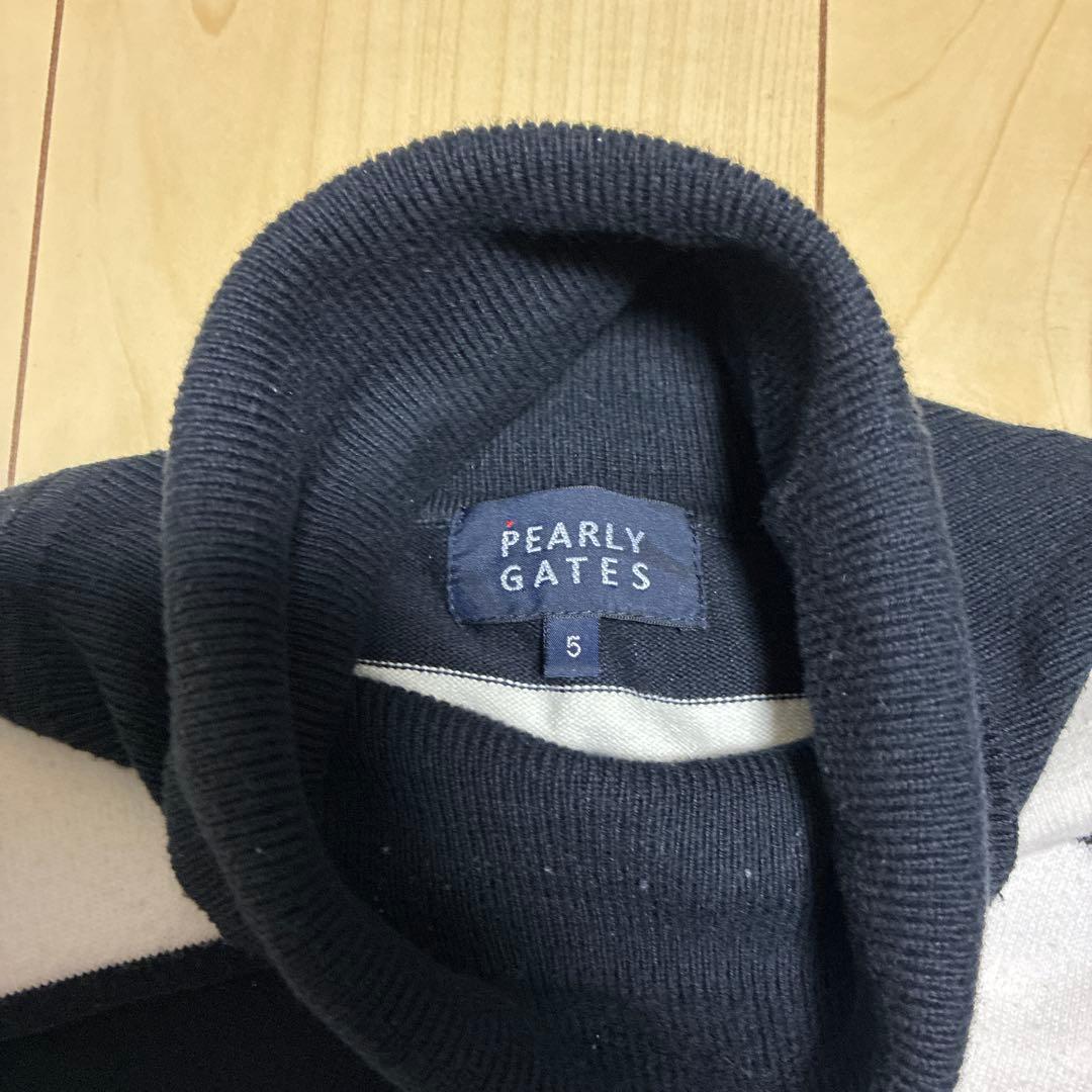 PEARLY GATES タートルネックセーター