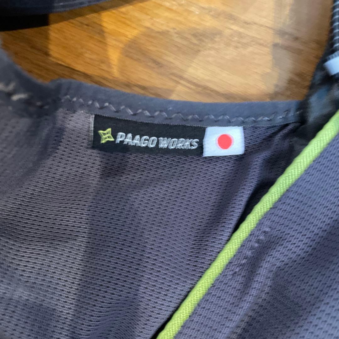 Paago works RUSH 5rランニングベスト グレー/ライム