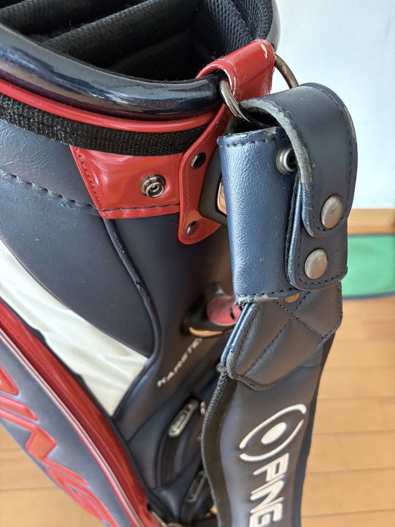 訳あり　ピン　キャディバッグ ラグジュアリー　3点式　プロモデル　9.5 5分割