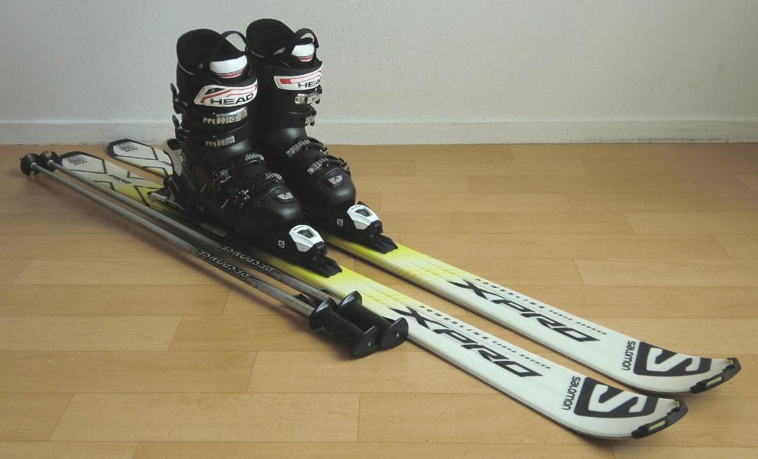 ■■送料無料■サロモン■メンズスキーセット■板162靴27-27.5■メンテ付■