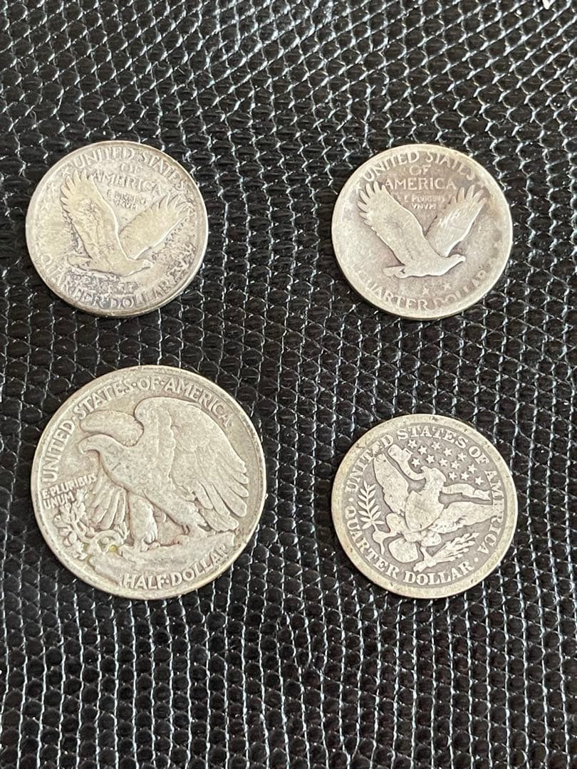 アメリカ古い銀貨セット 1924 1926 1944 1892