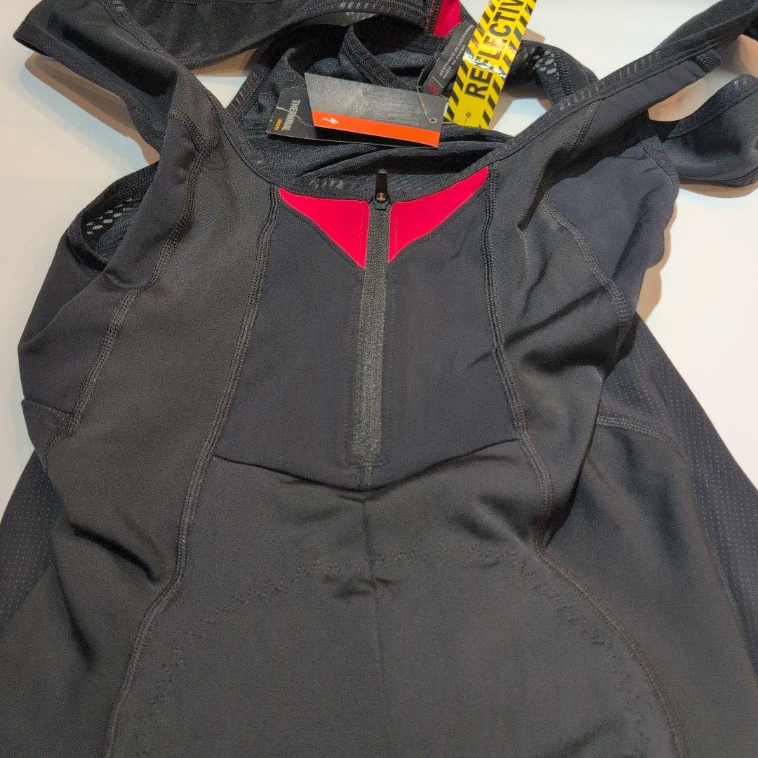 サーミナルビブタイツ Mサイズ ブラック　リフレクティブ