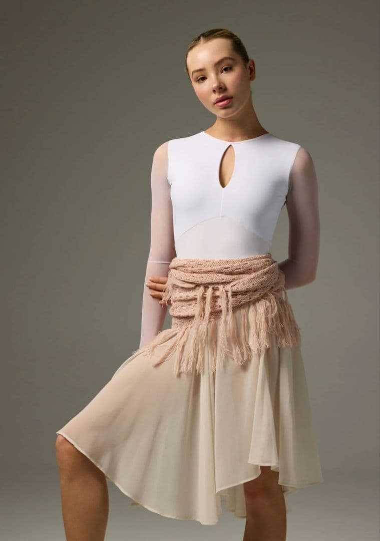 【新品未使用】BODILE　長袖　白　レオタード　OLIVIA S/Mサイズ