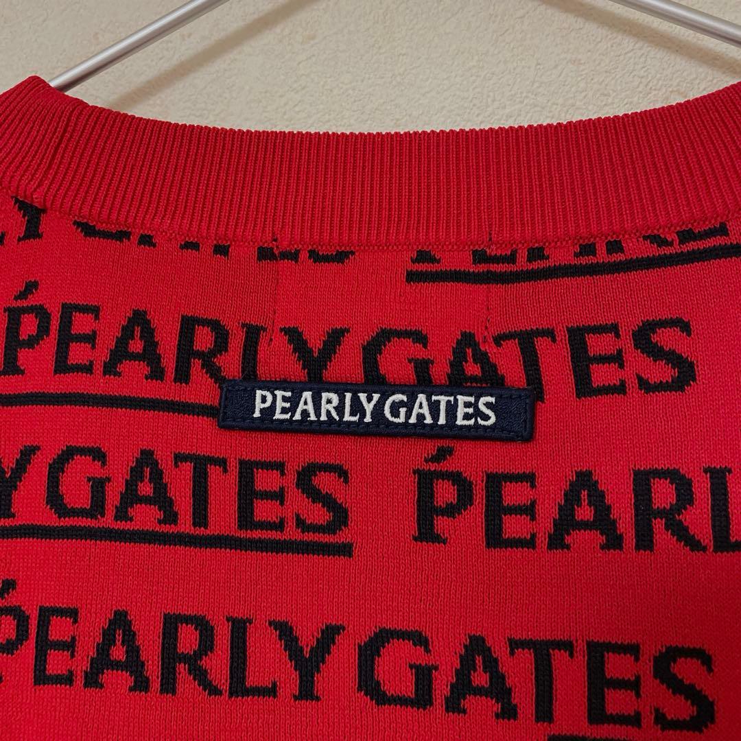 美品☆パーリーゲイツ　ロゴニット サイズ2