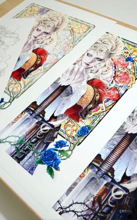 【超美麗】坂本眞一「イノサン」、集英社マンガアート◎世界限定5部希少版画4点◎