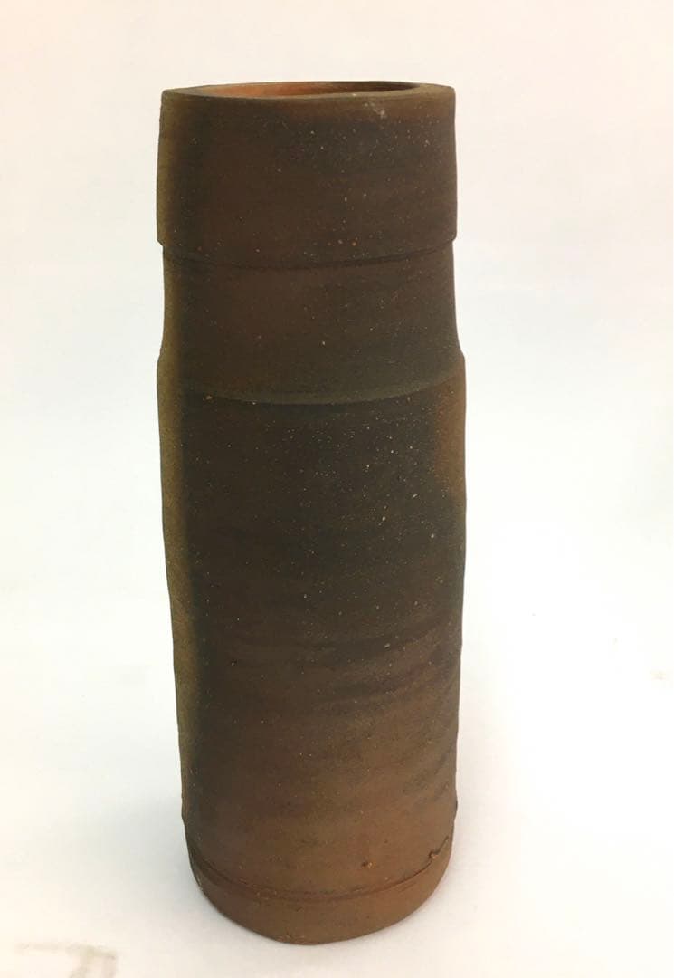 備前焼　藤原雄　備前花入　人間国宝