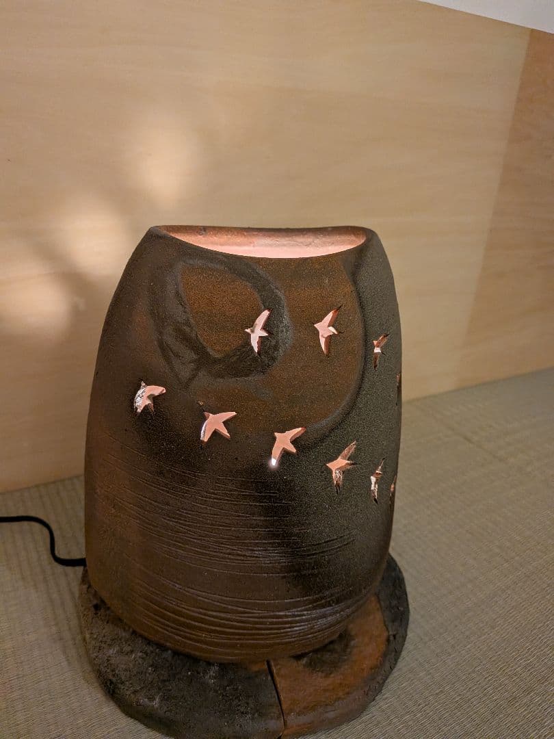 備前焼　ランプ