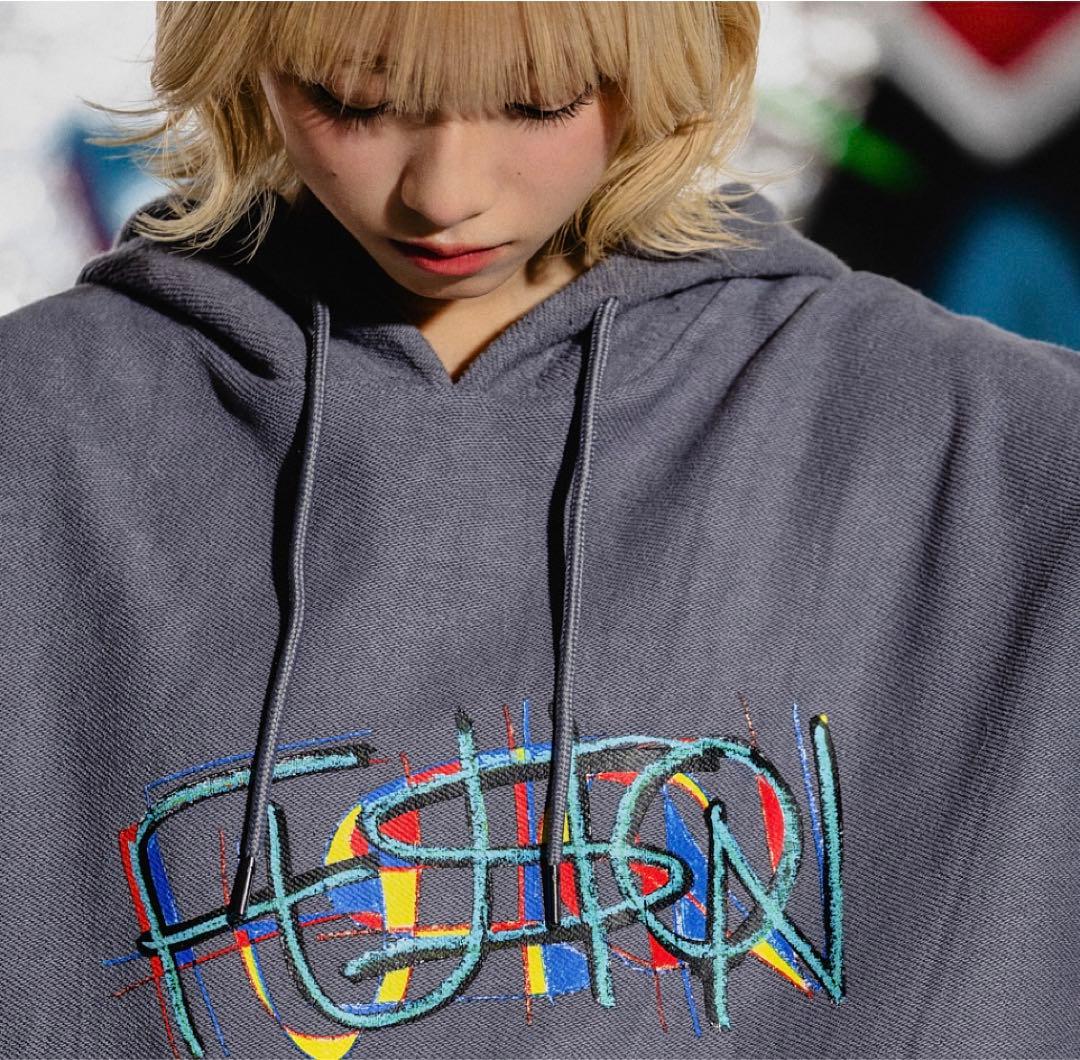 バウンディvaundyグッズFUSION新品デニムパーカーmサイズ即完売品グレー