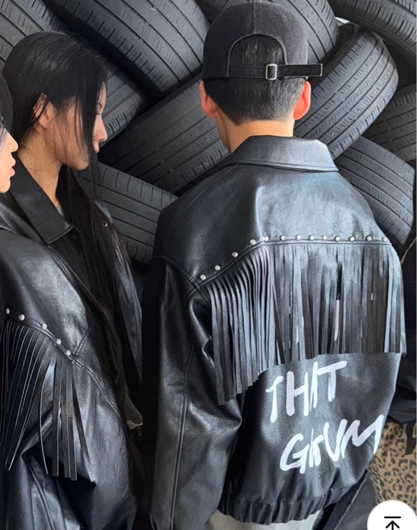 GGUM ×DEINET FRINGE JACKET（BK_F） 特典トレカ付き